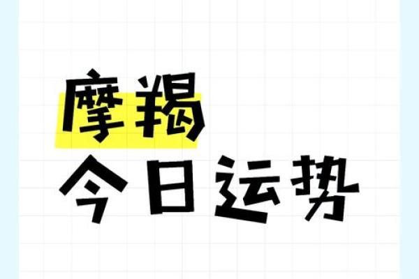 今日摩羯座运势解析：关注工作与感情的平衡