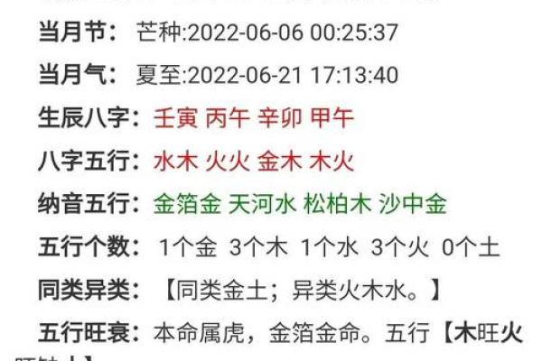 生辰八字五行分析与取名指南