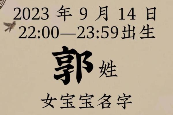 流行趋势下的郭姓女生名字创新逿