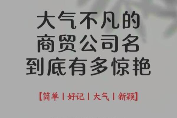 如何为商贸公司选择一个吸引人的名字