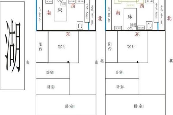 卧室门中镜，风水布局新潮流