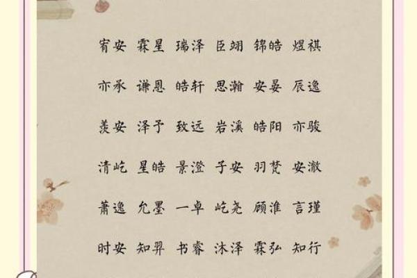 卓姓男孩寓意美好的名字集锦