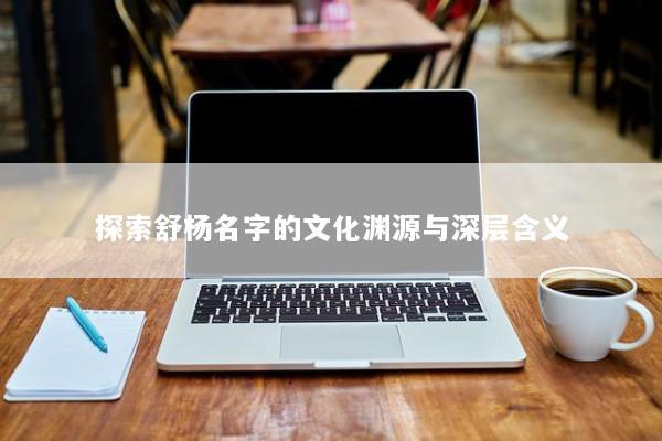 探索舒杨名字的文化渊源与深层含义