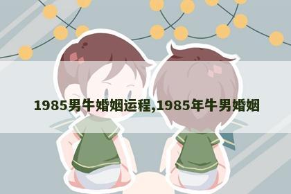 1985男牛婚姻运程,1985年牛男婚姻