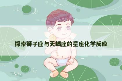 探索狮子座与天蝎座的星座化学反应