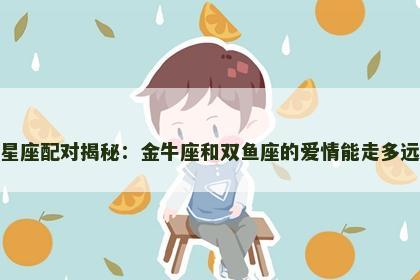 星座配对揭秘：金牛座和双鱼座的爱情能走多远