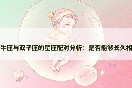 金牛座与双子座的星座配对分析：是否能够长久相处