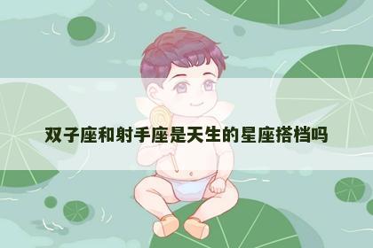 双子座和射手座是天生的星座搭档吗