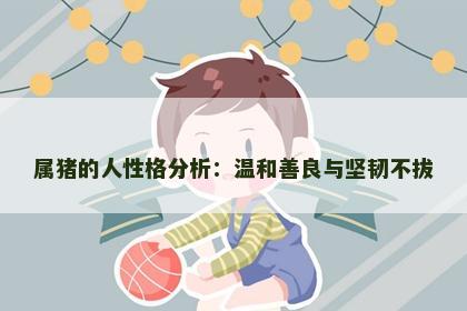 属猪的人性格分析：温和善良与坚韧不拔