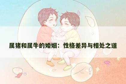 属猪和属牛的婚姻：性格差异与相处之道