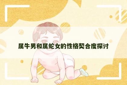 属牛男和属蛇女的性格契合度探讨