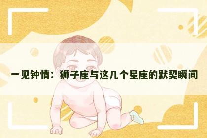 一见钟情：狮子座与这几个星座的默契瞬间