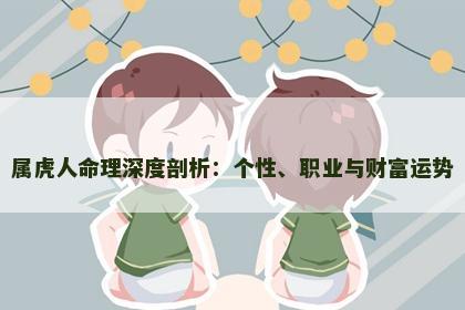 属虎人命理深度剖析：个性、职业与财富运势