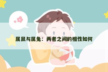 属鼠与属兔:两者之间的相性如何 属鼠与属兔:两者之间的相性如何